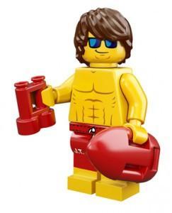 LEGO Minifigure-Lifeguard-Collectible Minifigures / Series 12-Creative Brick Builders
